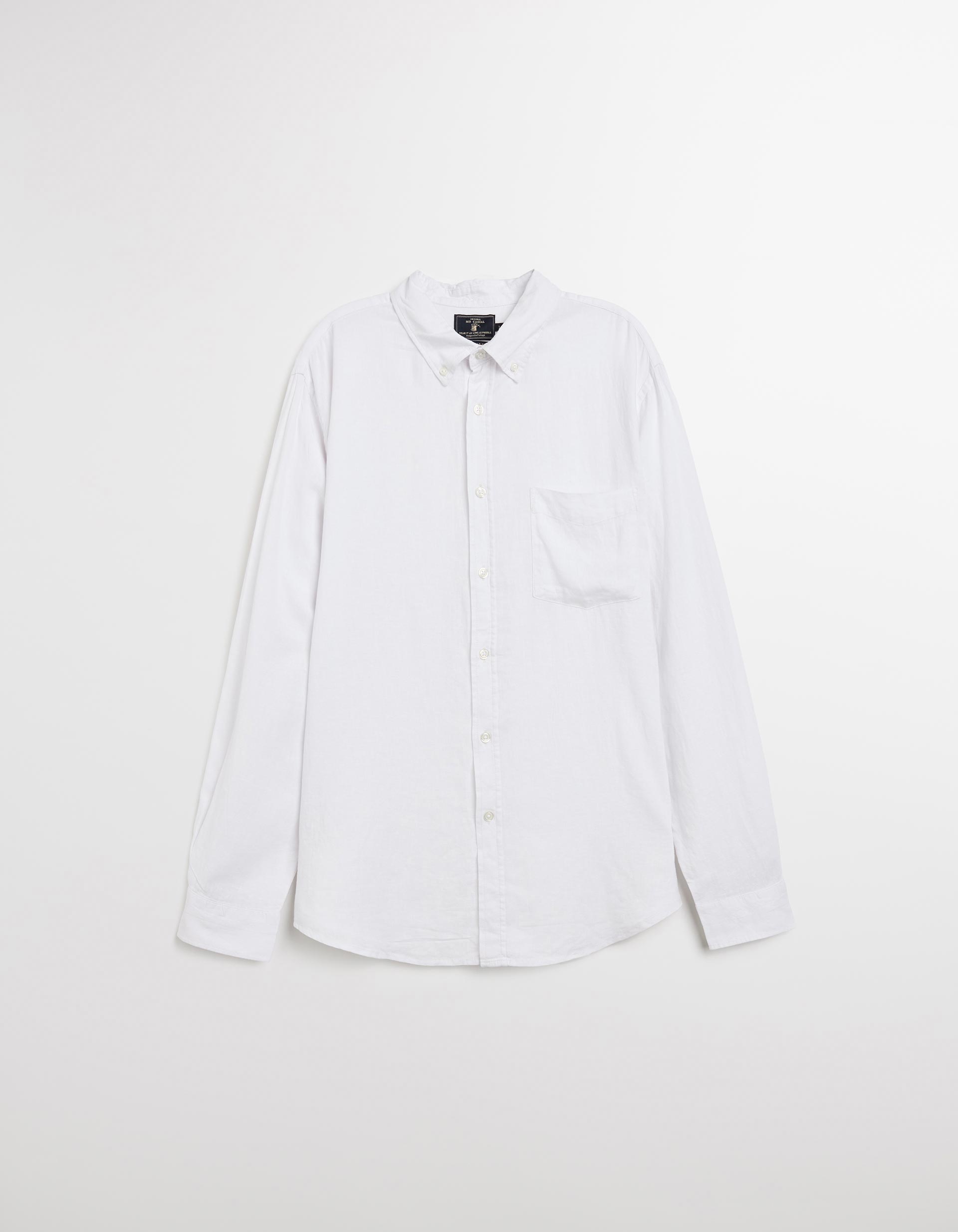 Camisa com Linho, Homem, Branco