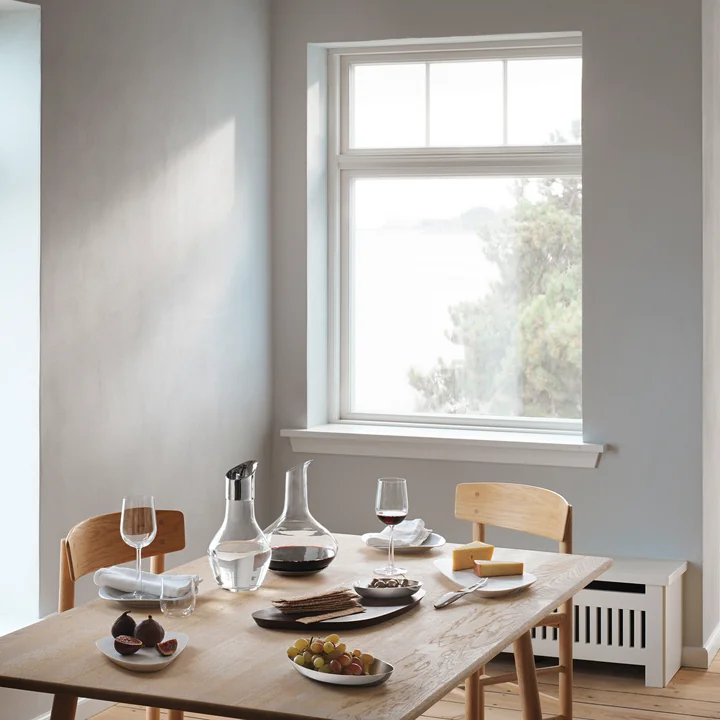 Georg Jensen - Sky Wasserkrug, Glas / Edelstahl