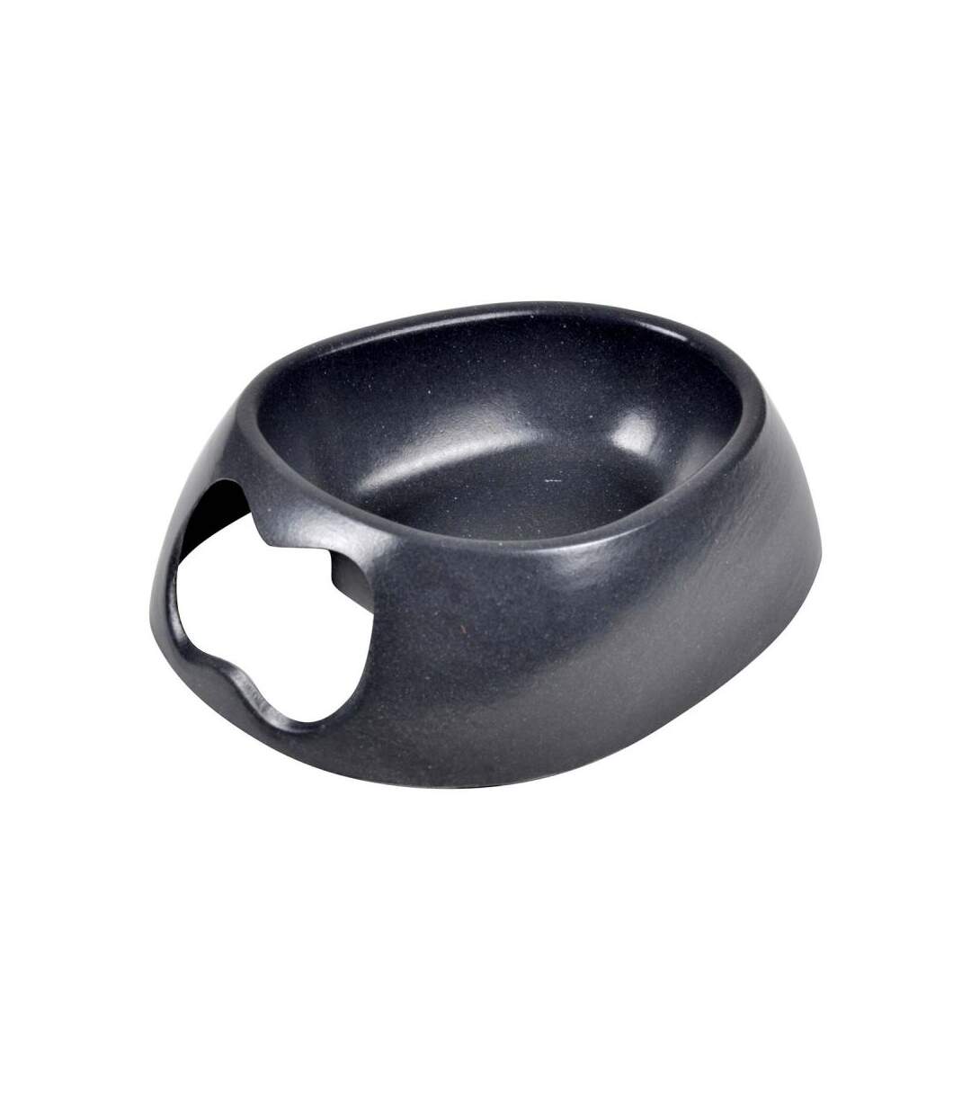 Paris Prix - Gamelle Pour Chien & Chat bambou 22cm Anthracite