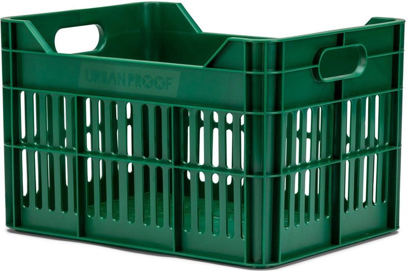 UrbanProof - BIKE CRATE - Fietskrat - Groen - 15L - 100% Gerecycled PP