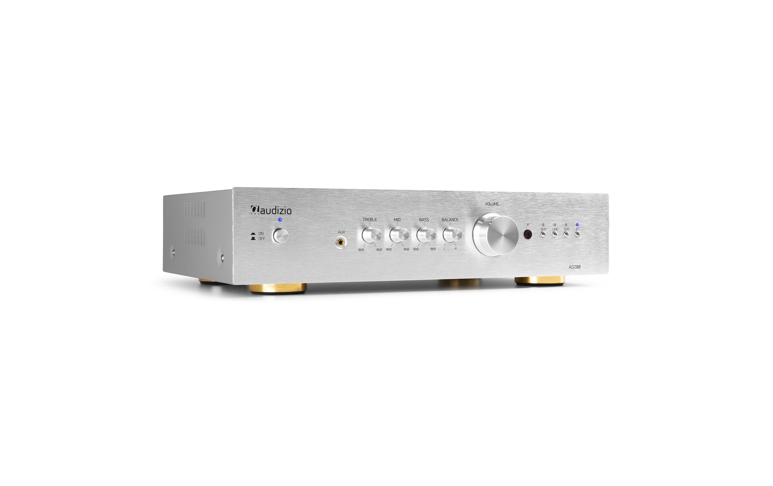 Stereo-Verstärker AD200A Silber<br>Vielseitiger 2-Kanal-Verstärker mit grosser Funktionalität