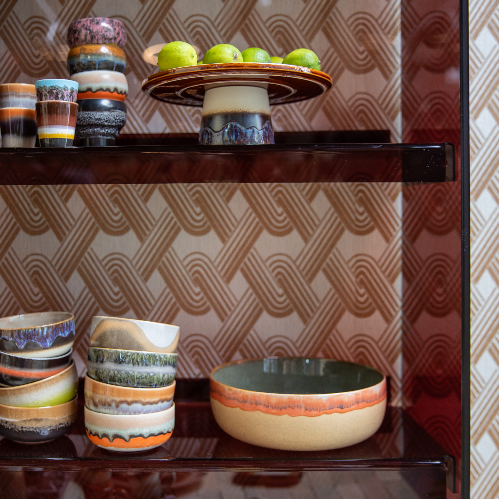 Servies 70's Ceramics dessert schaal Reef - set van 4