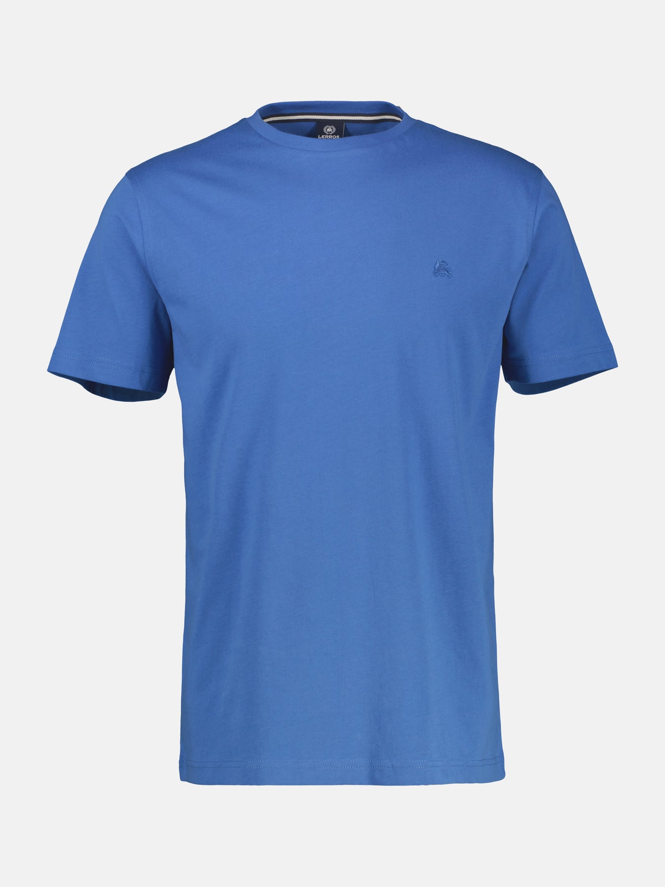Basic T-Shirt mit Logostitch, unifarben