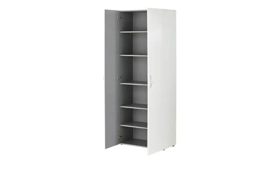 Schrank, 2-türig Multischrank-System 70 cm Weiß