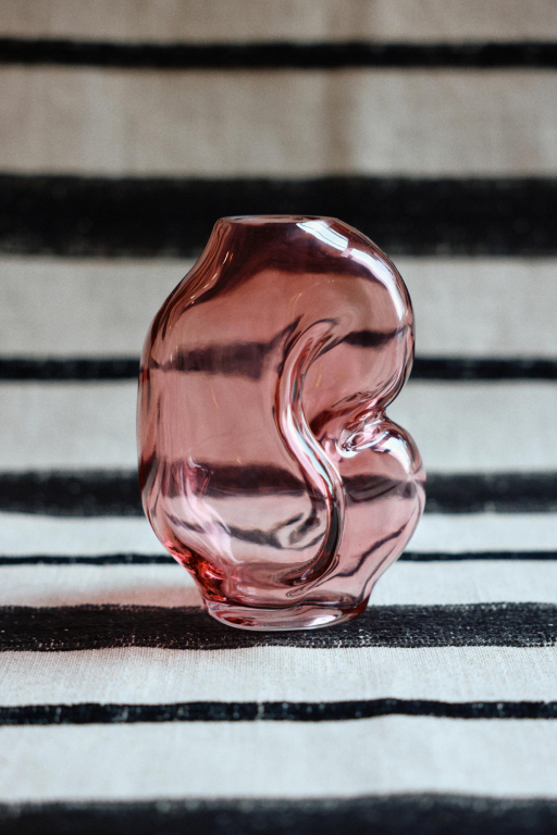 HKliving Gleam Glass vaas h18 Rose