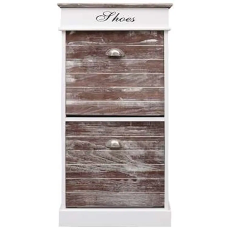 vidaXL - Schoenenkast - Bruin - Hout