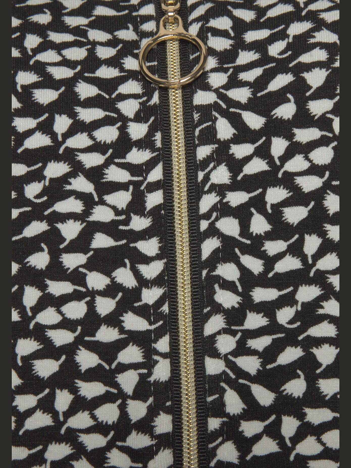Robe d'été encolure avec glissière couleur or