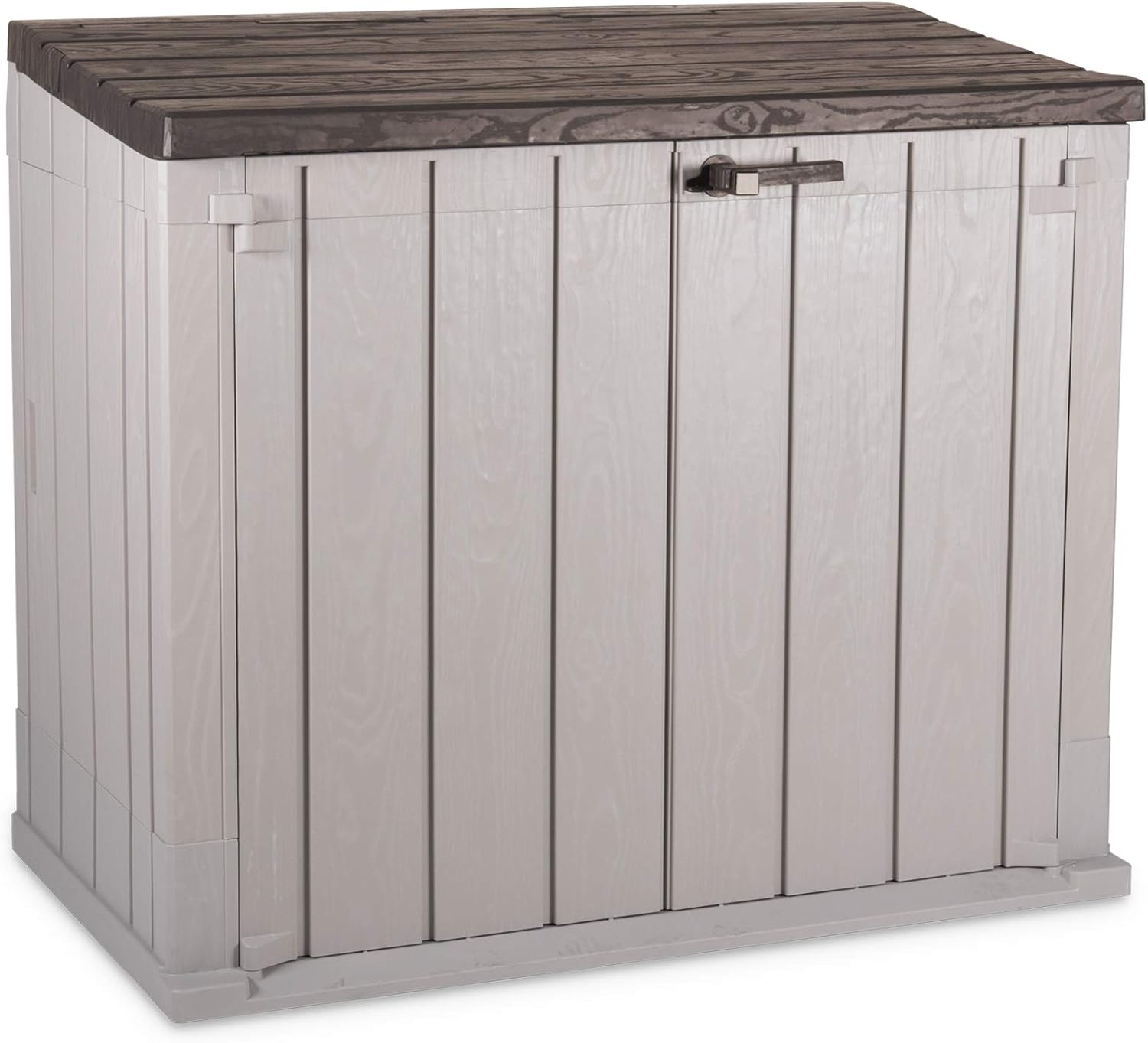 Toomax Gerätehaus Storer Plus, Gartenschuppen, Art. 090, Maße: 129,5 x 74,5 x 111 cm, Farbe: Taupe/Braun