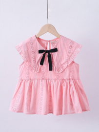 Lovely girly blouse - roze of beige