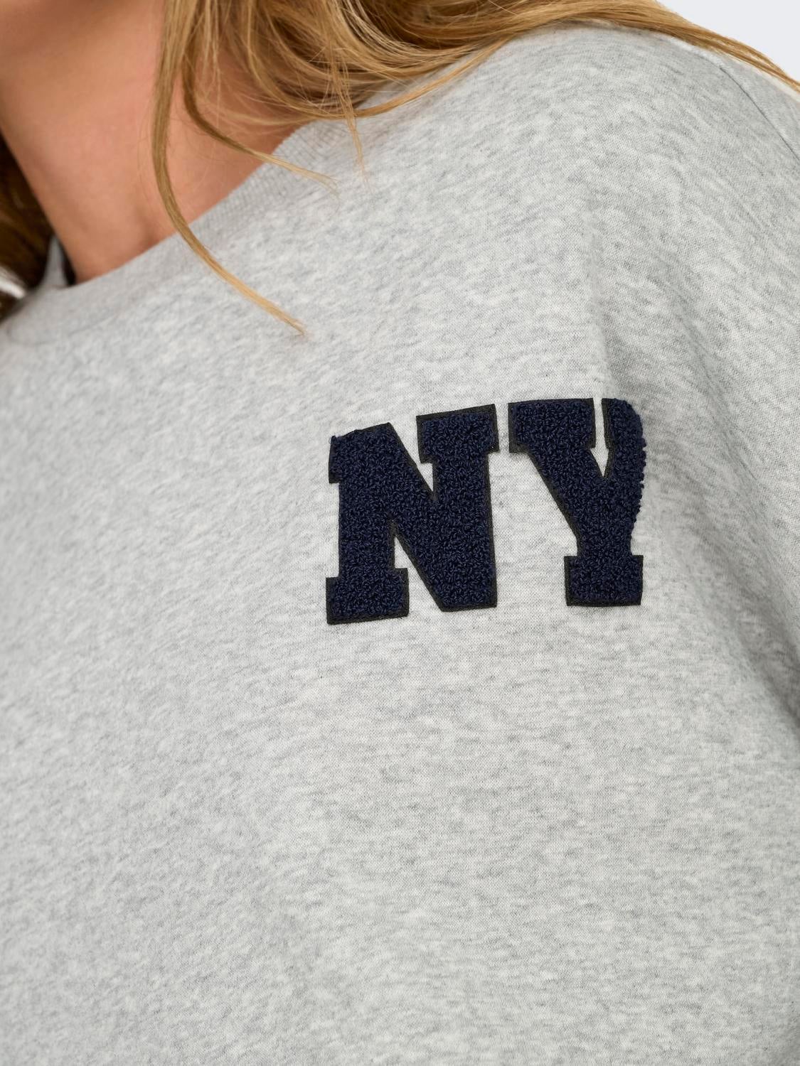 ONLSWEAT Sweatshirt Light Grey Melange