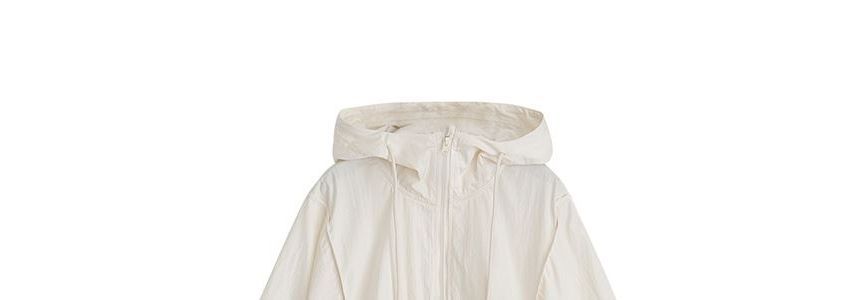 Fabricino - Effen capuchonjack met rits