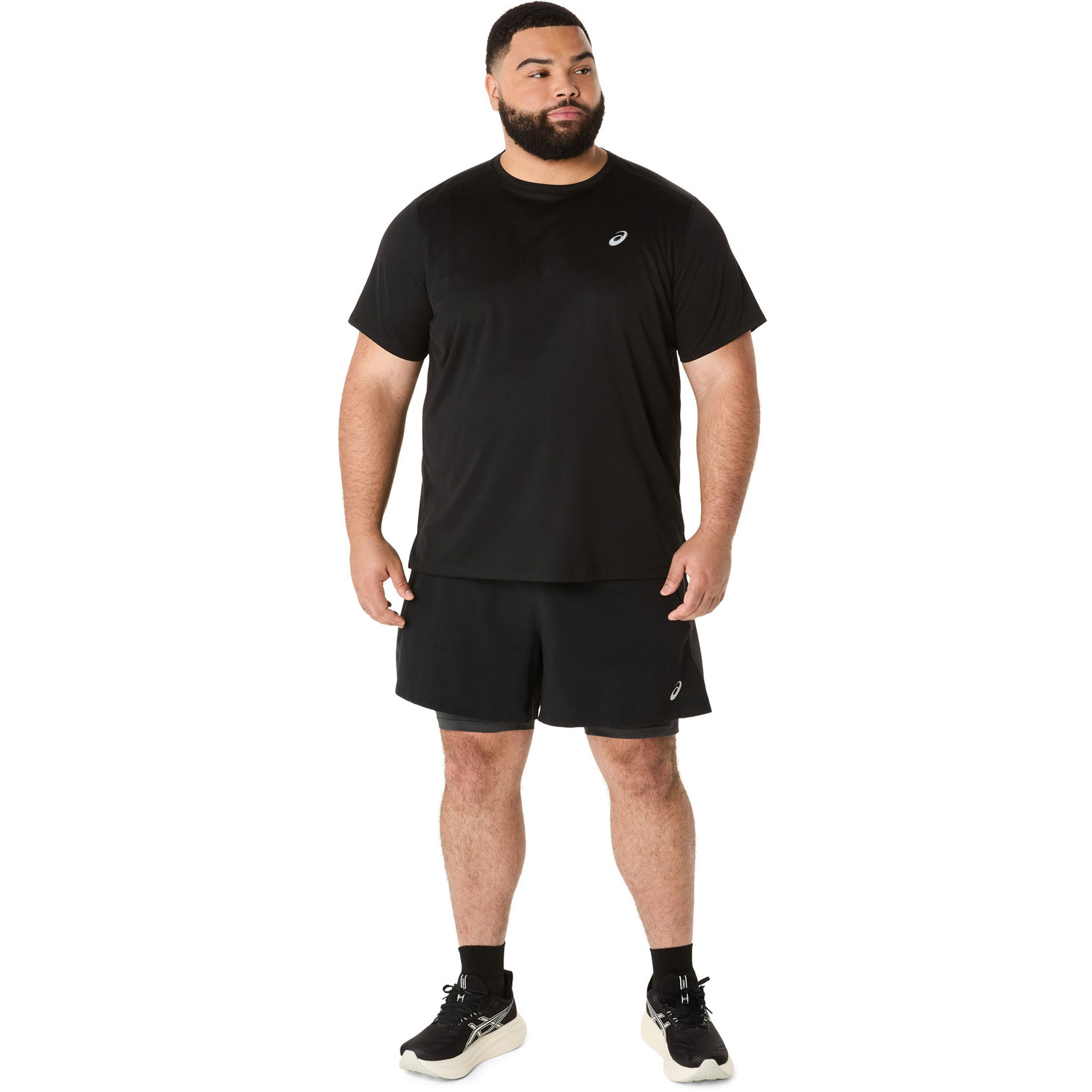 ASICS Shirt 2in1 Short Set Heren