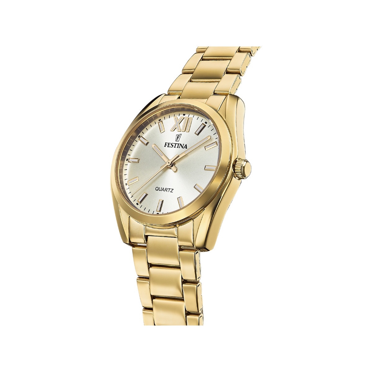Montre FESTINA Boyfriend femme bracelet acier doré jaune