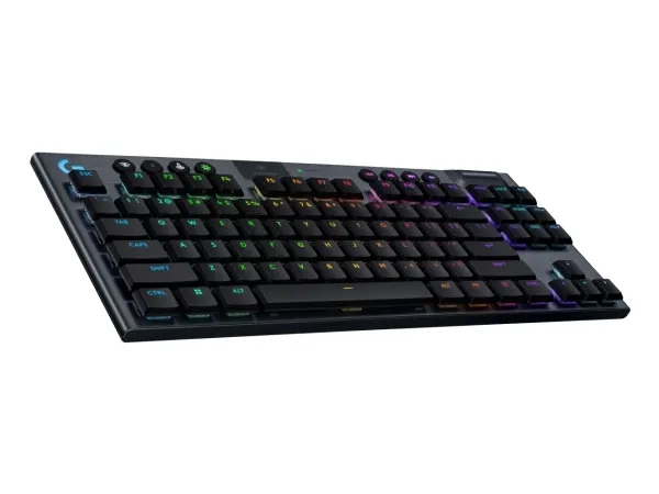 Logitech G G915 X - Tastatur - LIGHTSPEED - TKL - bagbelyst - trådløs - Bluetooth 5.0, 2.4 GHz, USB - QWERTY - nordisk (dansk/finsk/norsk/svensk) - tastkontakt: GL Linear - sort
