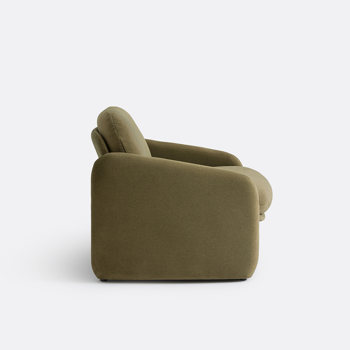 LA REDOUTE INTERIEURS<br>Poltrona estofada, veludo fosco, Bellagio
