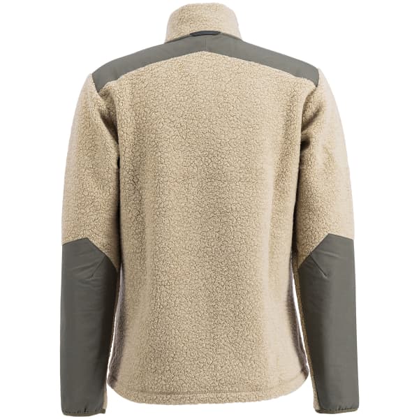 Veste polaire randonnée LUNDHAGS SARUK WOOL PILE MID FULL ZIP MS SAND