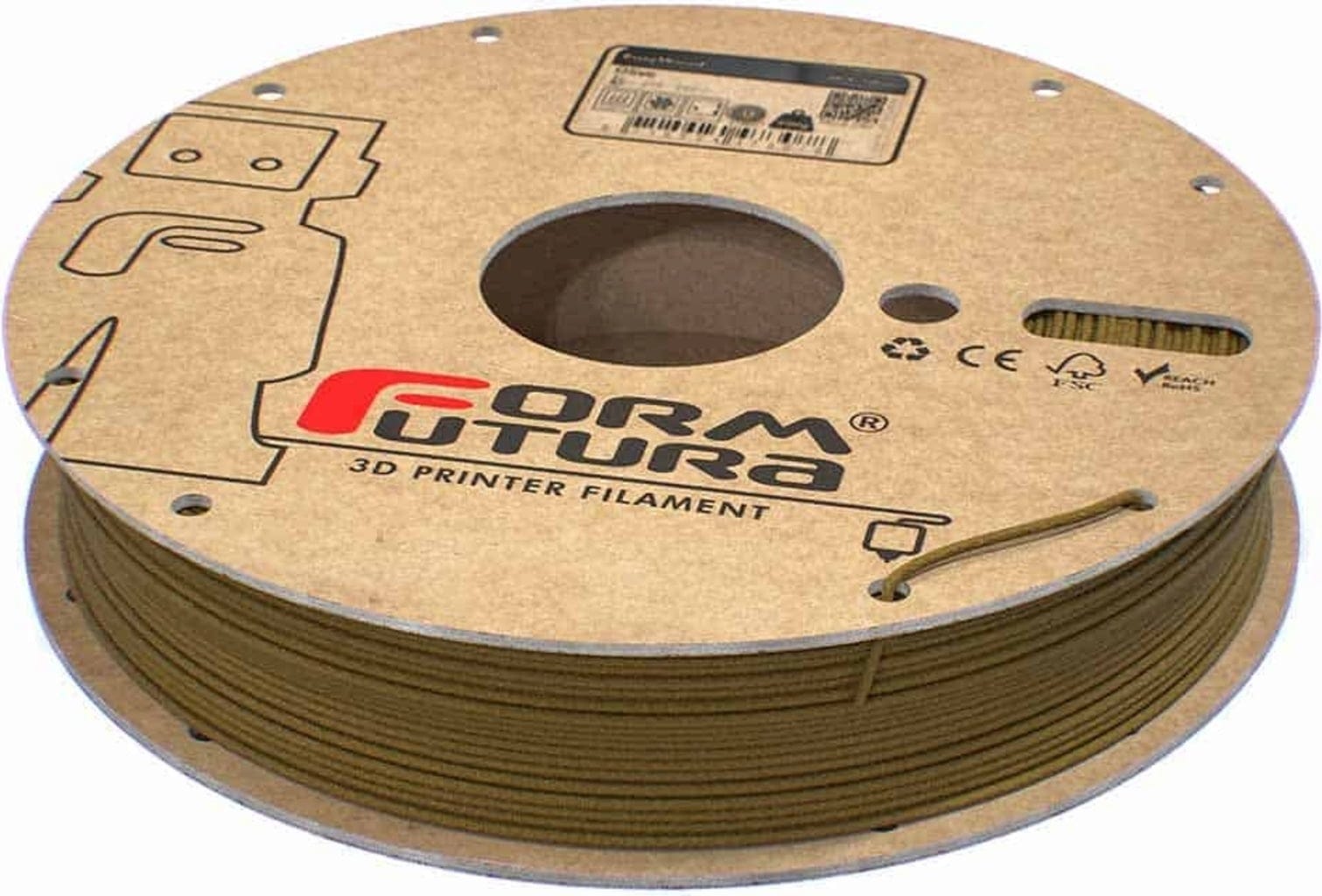 FormFutura  EasyWood™ Olive, 1,75 mm / 500 g    Olivenholz als Filament für den 3D Drucker