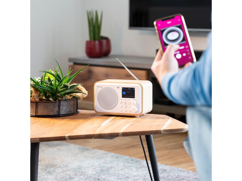Audizio DAB  Radio Milan Weiss DAB  Radio mit Bluetooth