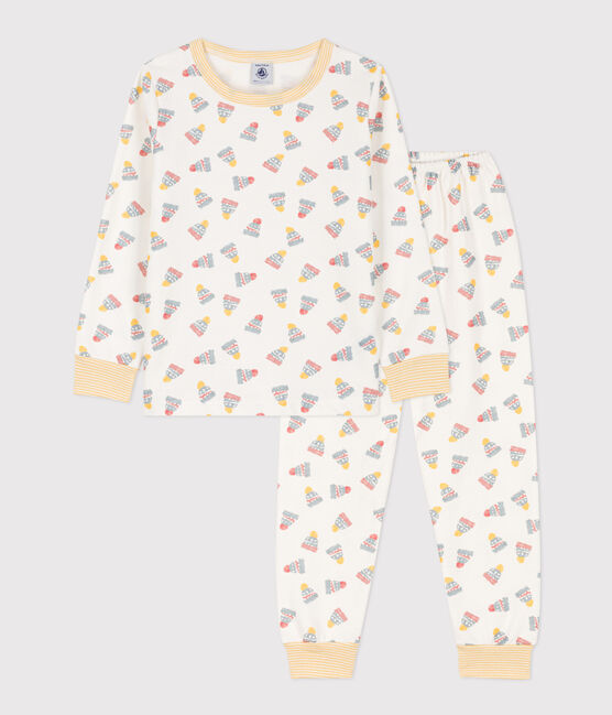 Pyjama imprimé bonnet en molleton