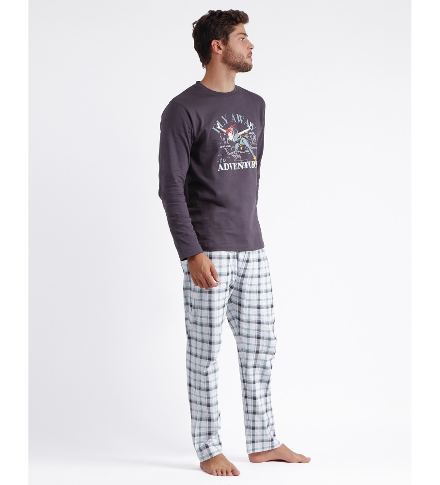 Pijama de manga comprida cinza do Peter Pan da Disney