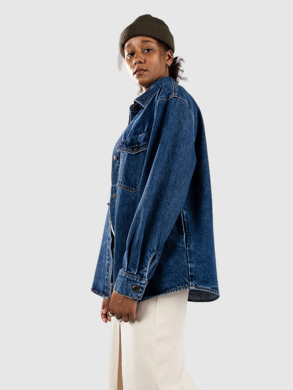 Rhythm Oversized Denim Jacket dark wash