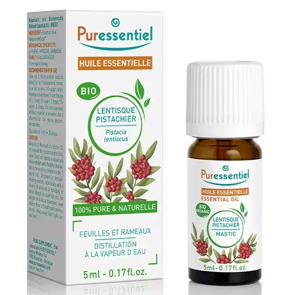 Óleo Essencial de Pistache e Lentisk Orgânico Puressentiel 5 ml