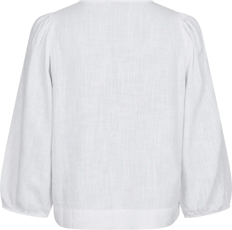 Neo Noir Sarla Soft Linen Blouse White