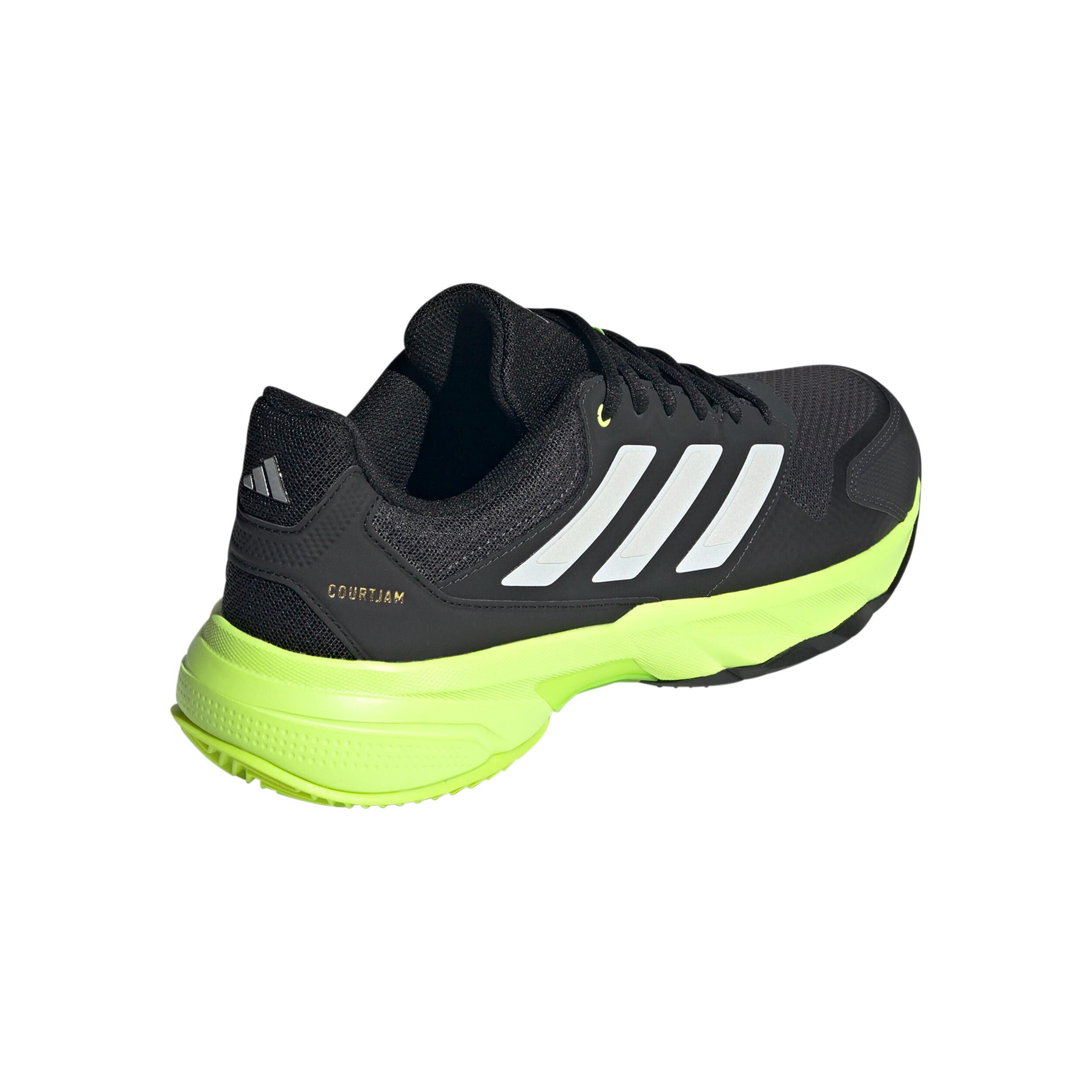 adidas CourtJam Control 3 Chaussure Terre Battue Hommes - Noir , Jaune Lemon