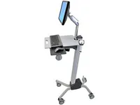 Ergotron Neo-Flex - Vogn med hjul - Constant Force-elevator - for LCD-display/PC-udstyr - aluminium, højkvalitetsplastik, zinkbelagt stål - totonet grå - skærmstørrelse: op til 27