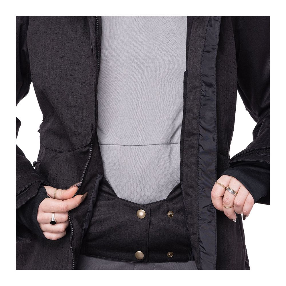 686 RUMOR - Veste ski Femme black slub