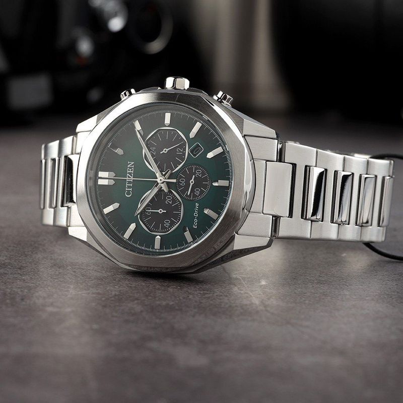 Citizen - Chronograaf Horloge - Zilver - Staal - Eco-Drive