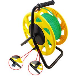 LogiLink Enrouleur de câble réseau, cat. 7, S/FTP, PUR, 60 m