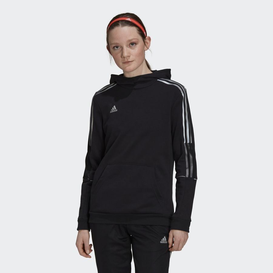 adidas Sweat à Capuche Tiro Reflective - Noir/Blanc Femme