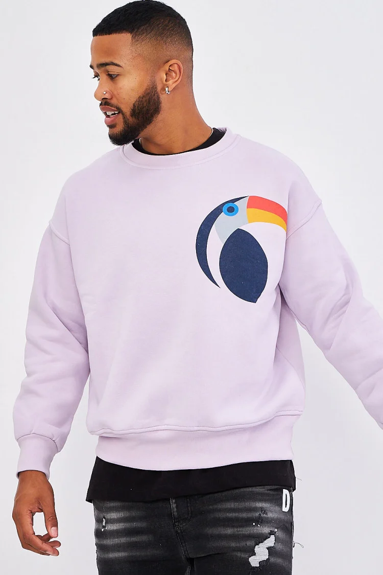 Sweat violet illustration toucan