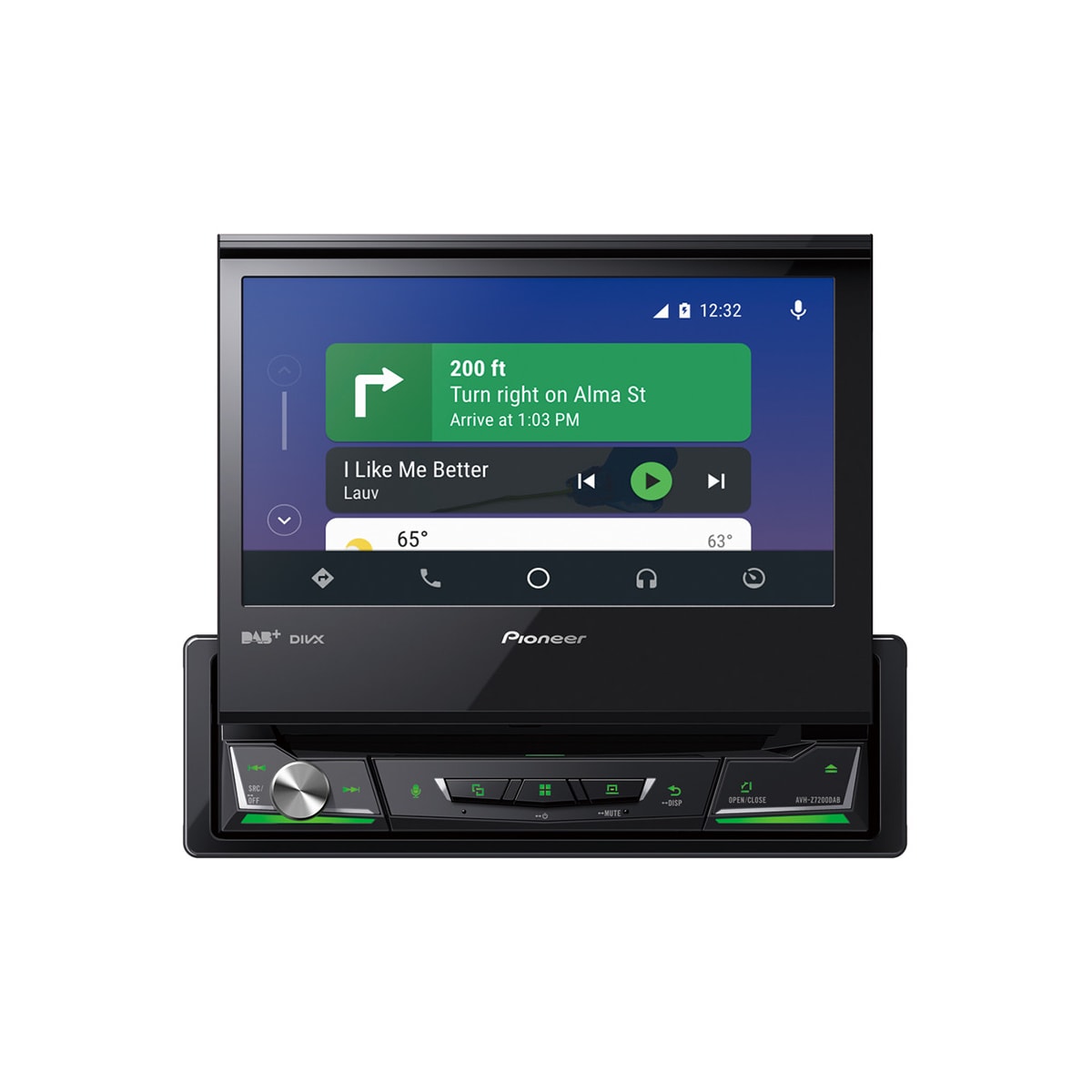 Pioneer AVH-Z7200DAB - Apple CarPlay, Bluetooth og USB