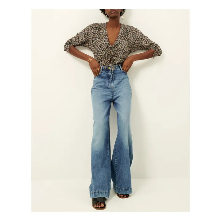 Sessùn Blouse Lazna | Bleu marine