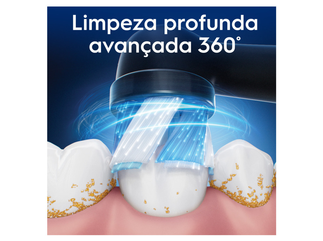 RECARGA ESCOVA ELÉCT. ORAL-B PRETA IO ULTIMATE CLEAN