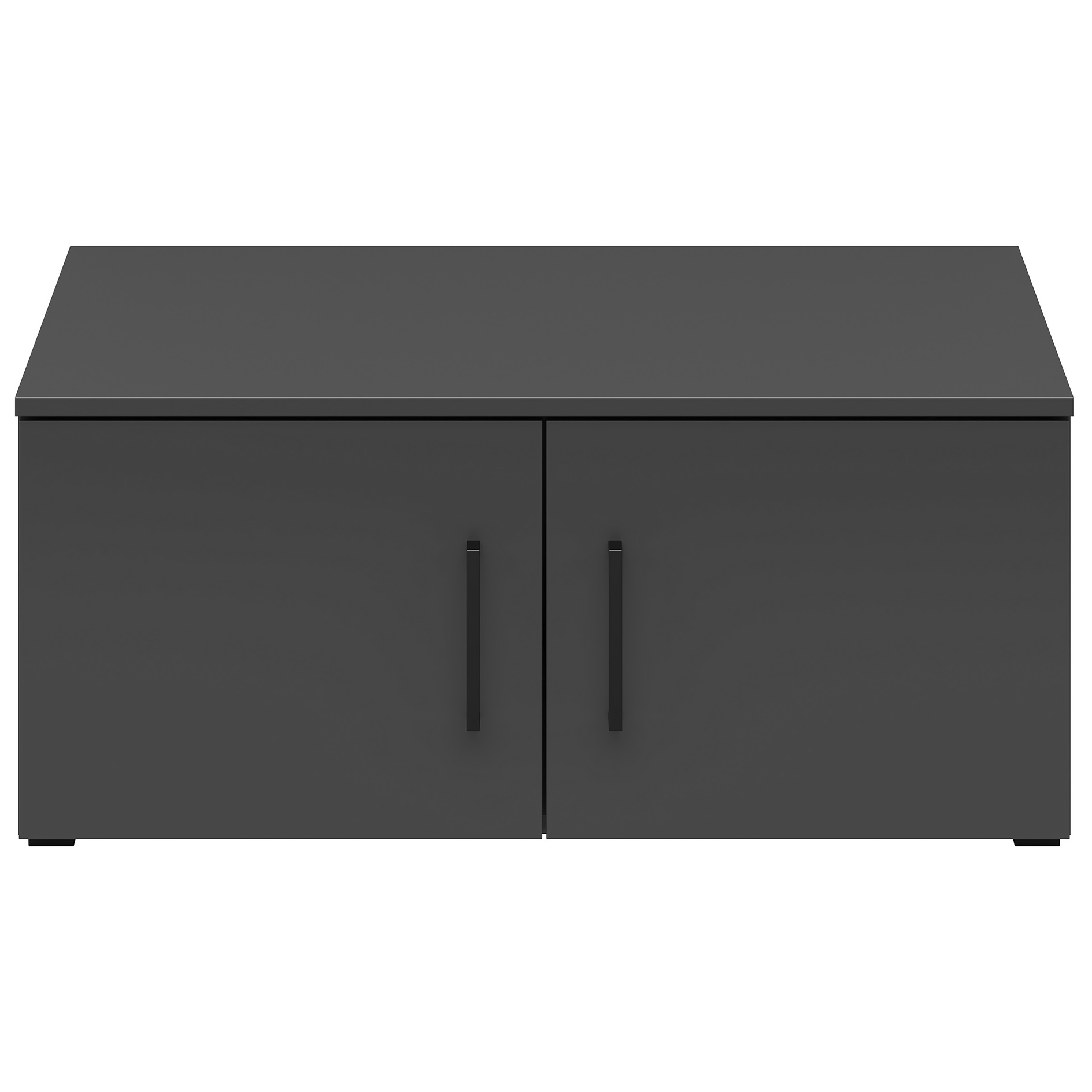 Aufsatzschrank/ Stand-Hängeelement - anthrazit - 80 cm breit