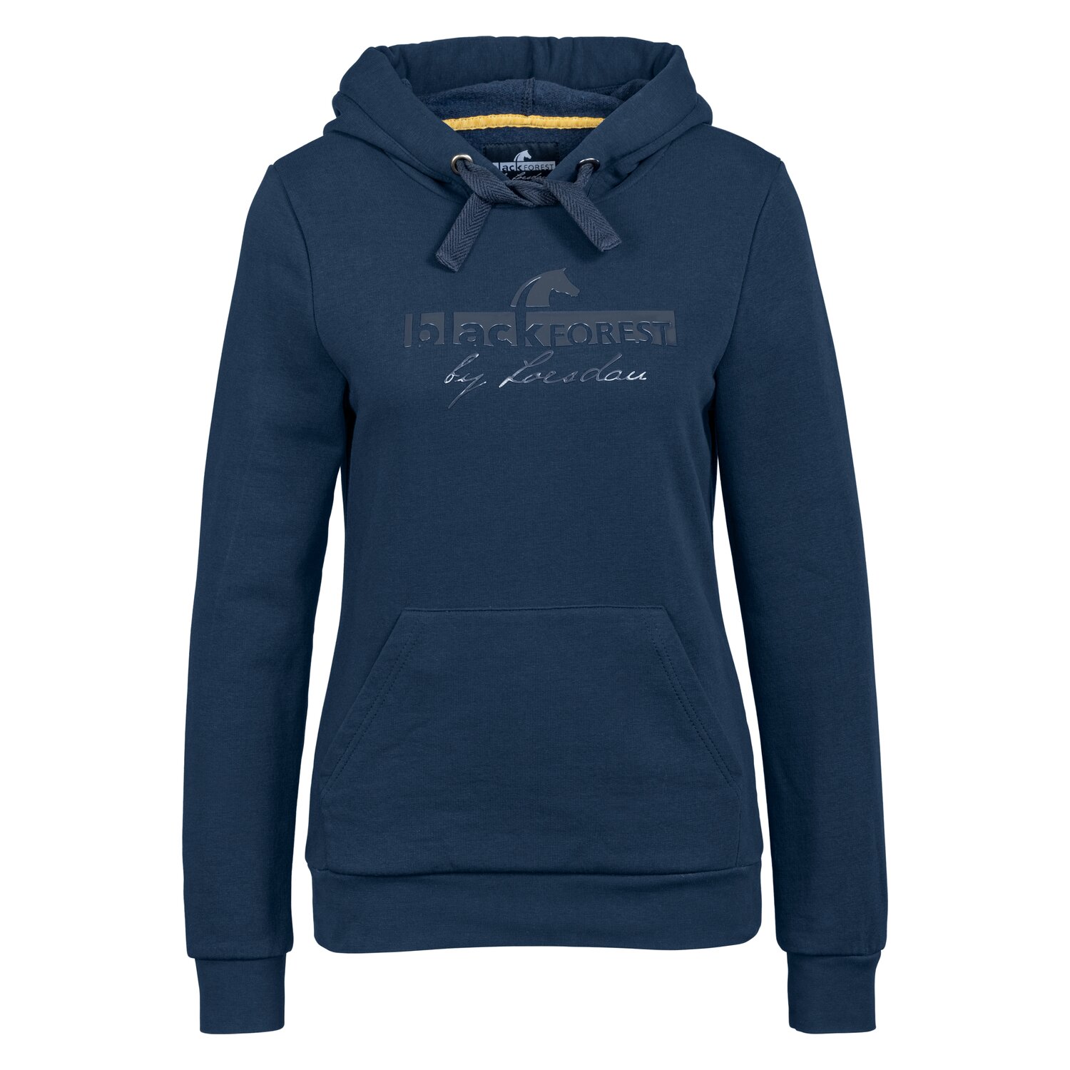 black forest Hoodie mit Silikonprint  - navy