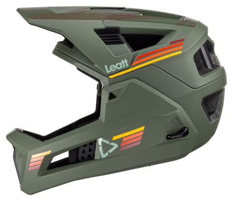 Casque avec Mentonnière Amovible Leatt MTB Enduro 4.0 Pine Vert 2023