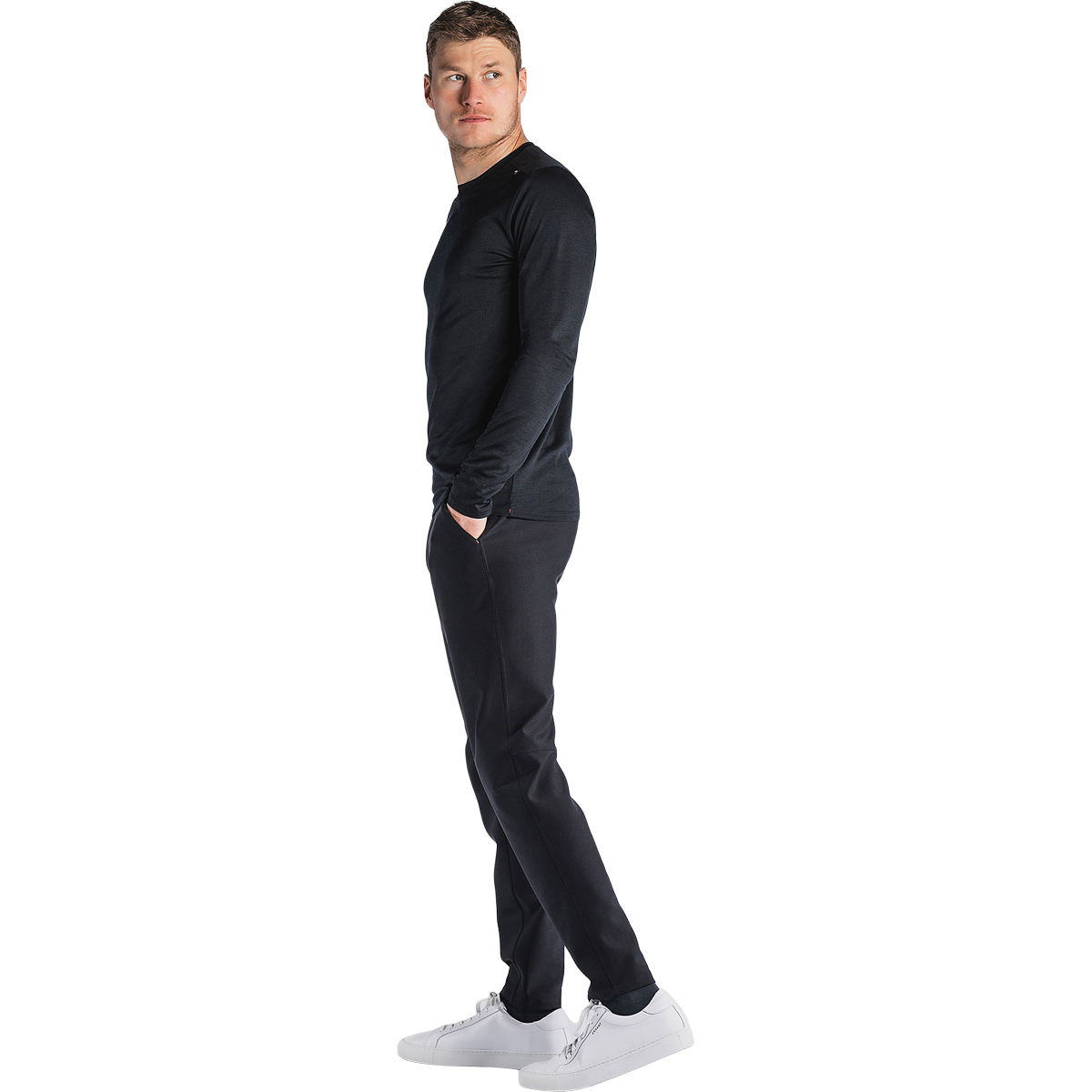FUSION Technical Langærmet Merinould T-shirt Herre