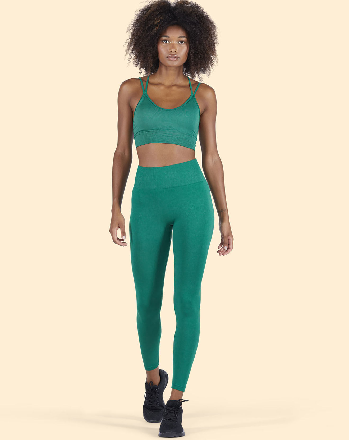 Onamaste Brassière de sport Maintien léger vert émeraude