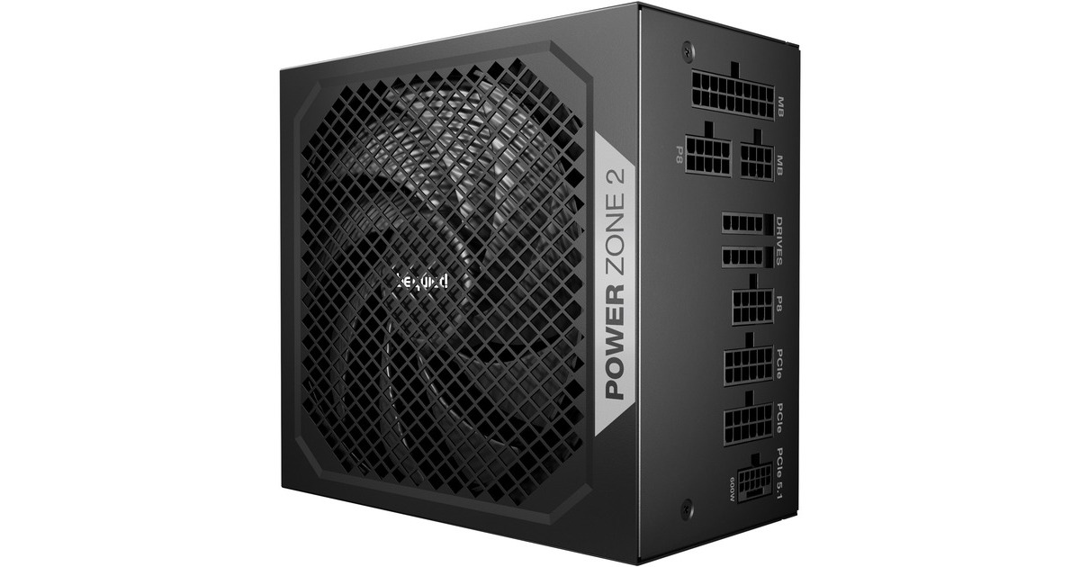 be quiet!Power Zone 2 modulaire 750 watt voeding   (Zwart, 1x 12V-2x6, 3x PCIe)