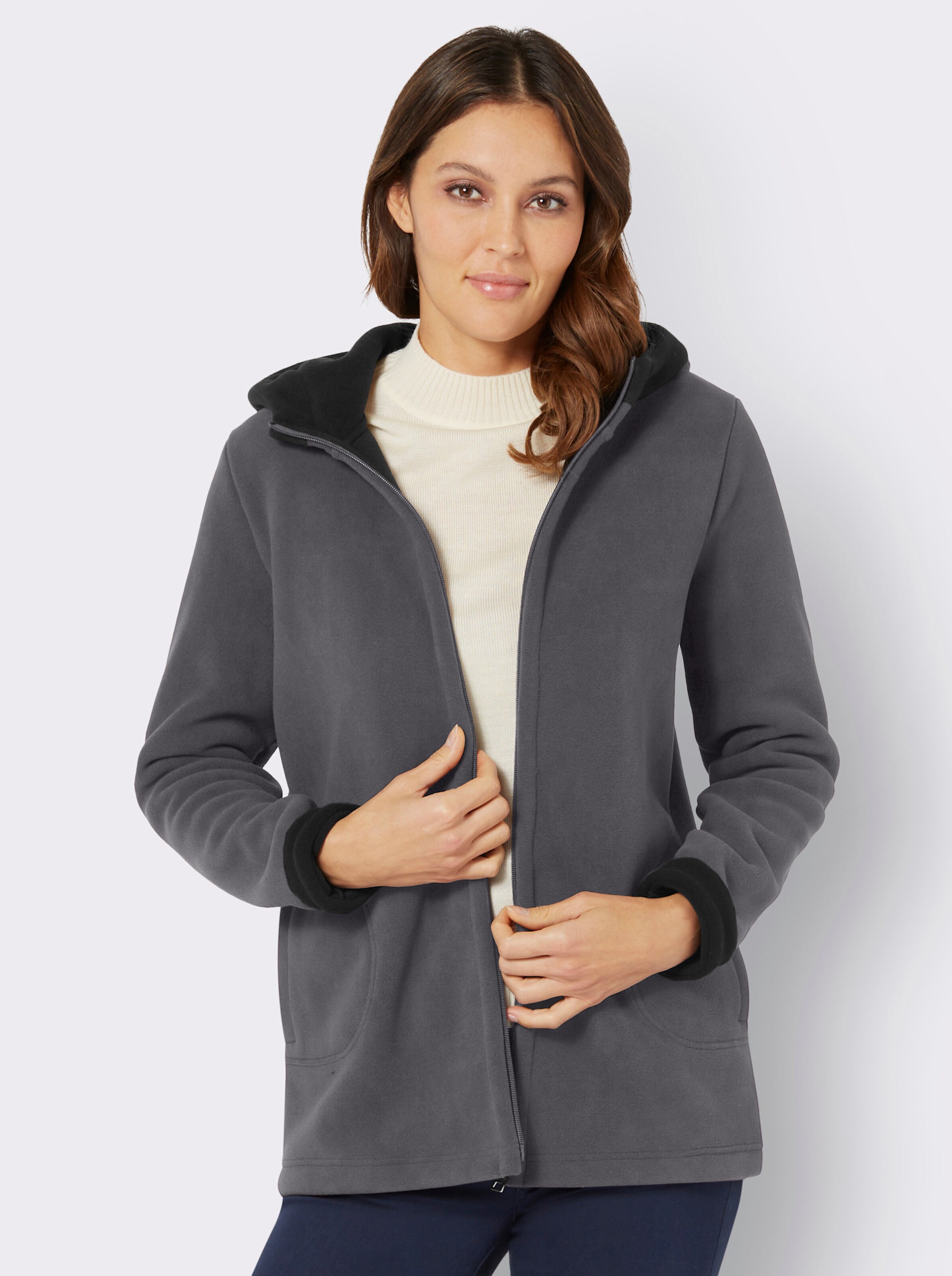 Jacke mit Teddyfutter