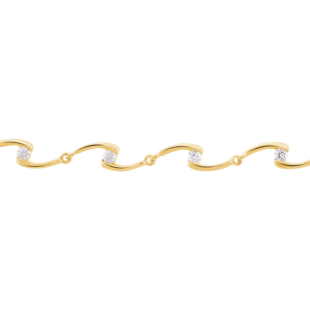 Bracelet Ayda Plaqué Or Jaune Oxyde De Zirconium