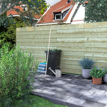 Zweeds rabatdeel vuren hout  1,2/2,7 x 19 x 240 cm