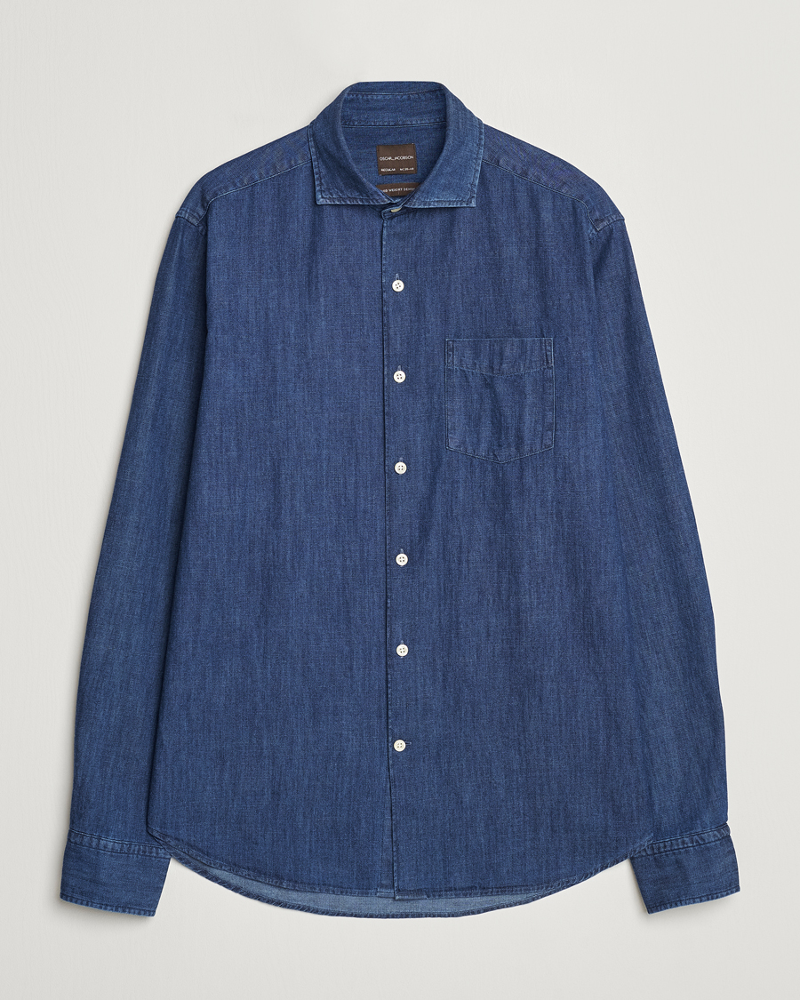 Oscar Jacobson Reg Fit Wide Spread C Dark Indigo Midnight Blue