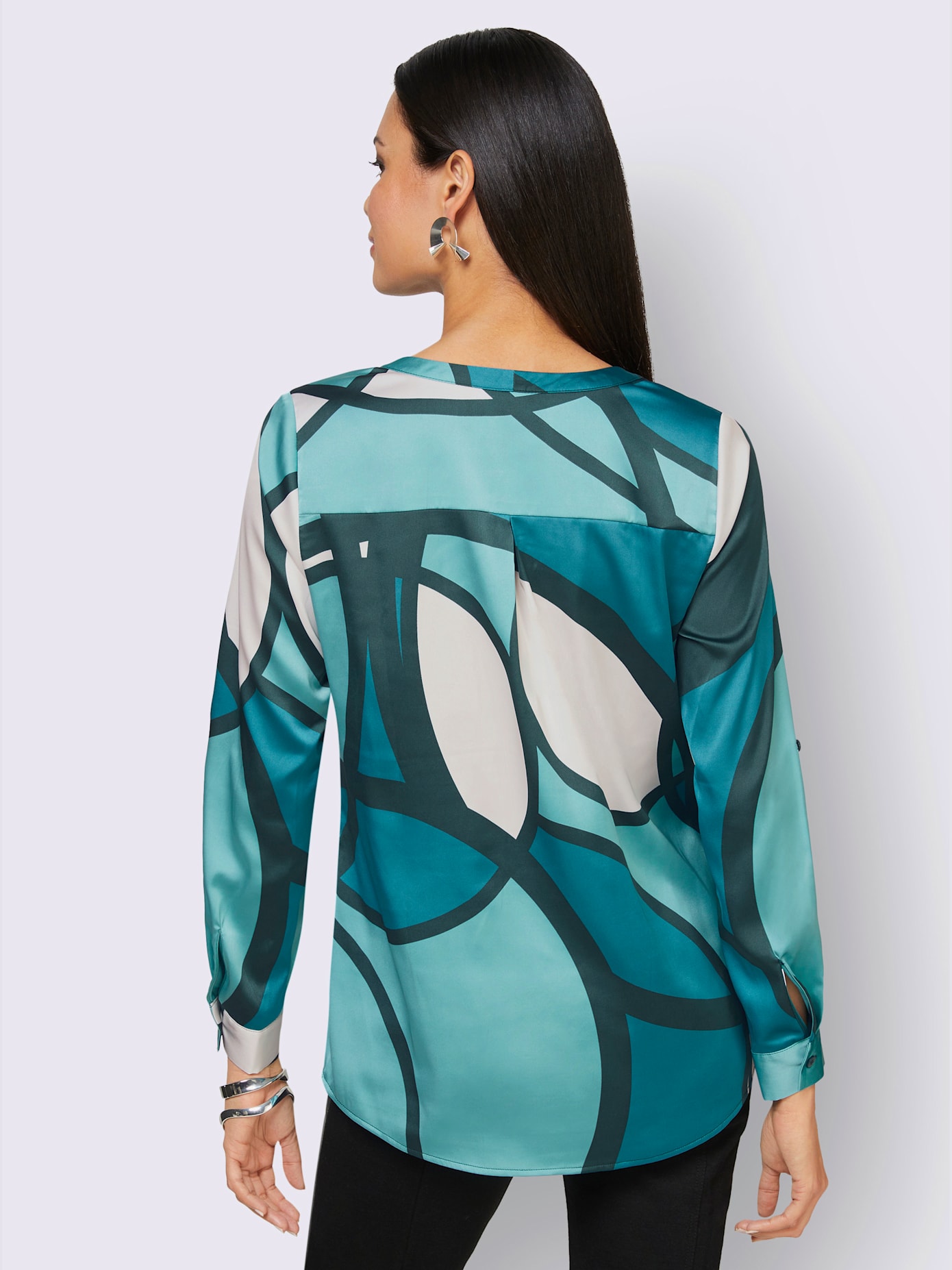 Chemisier long patte de boutonnage courte