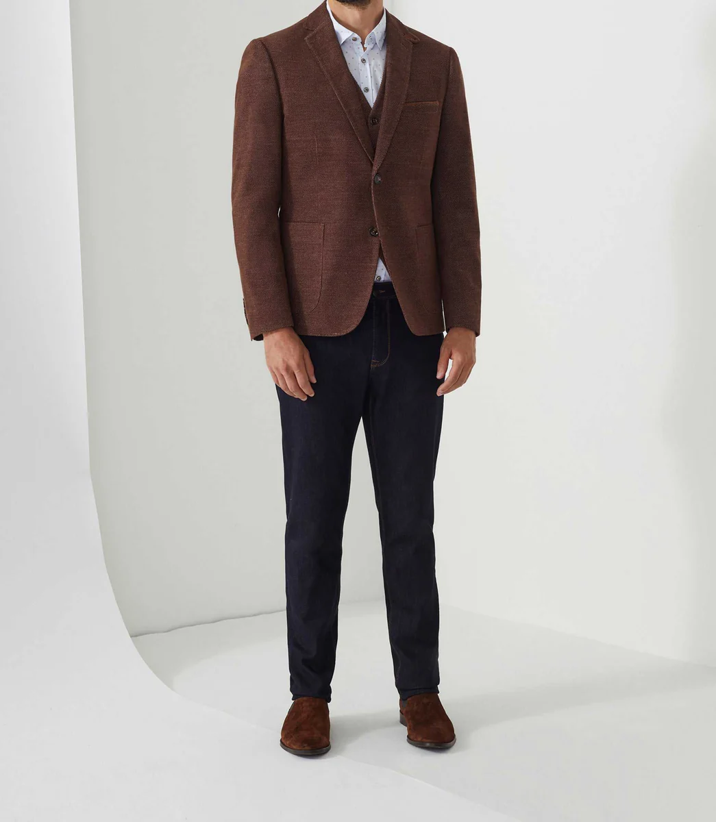 Veste velours fantaisie marron-clair 