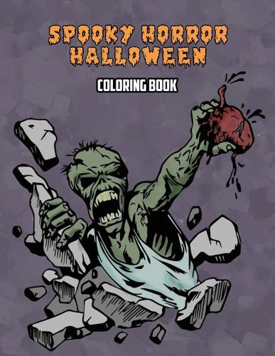 Spooky Horror Halloween Coloring Book (Paperback)